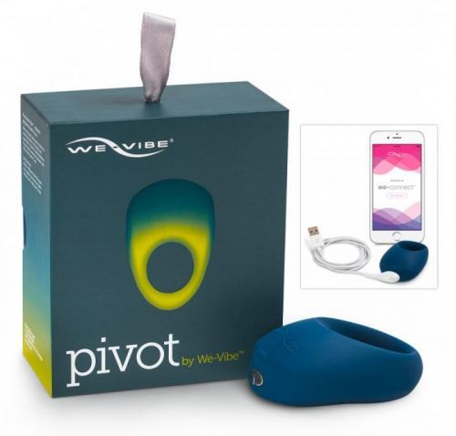 We-Vibe Pivot - nabíjateľný, vibrujúci krúžok na penis (modrý)