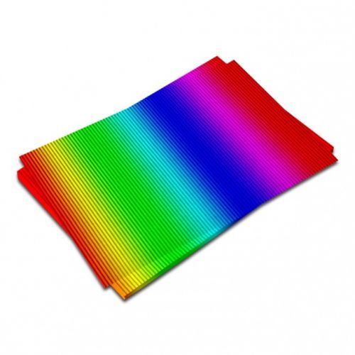 Duhová planeta Vlnitá lepenka-duha 50 x 70 cm