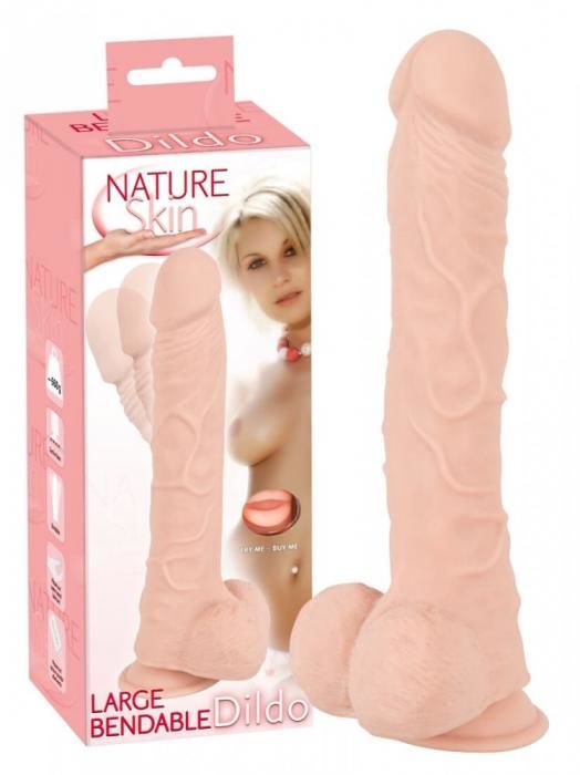 Nature Skin - Sticky, Realistic Dildo - Natural (Large)