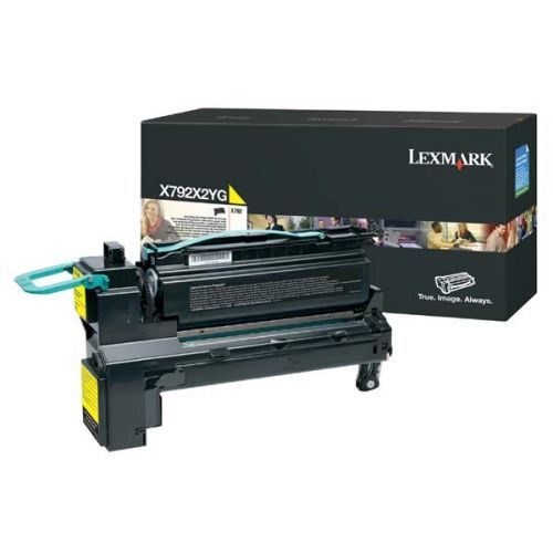 Lexmark originální toner X792X2YG, yellow, 20000str., extra high capacity, Lexmark X792, X792de, X792dte, X792dtfe, X792dtme