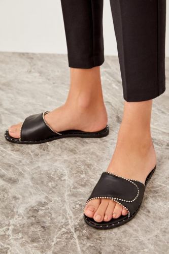 Trendyol Black Women's Slippers