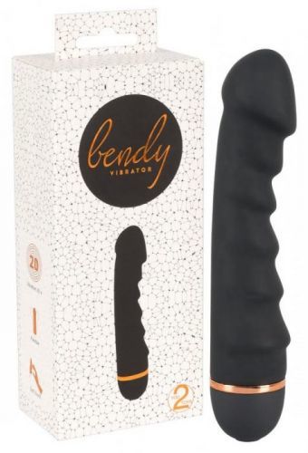 Bendy Ripple - 20 rhythmic ribbed vibrators (black)