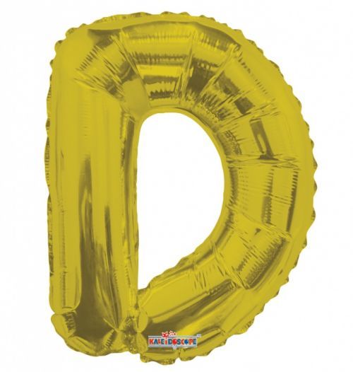 Smart Ballons Nafukovací balónek - písmeno - D - zlatý, 35 cm - K35071-14S