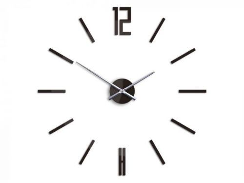 Moderní nástěnné hodiny CARLO WENGE HMCNH057-wenge