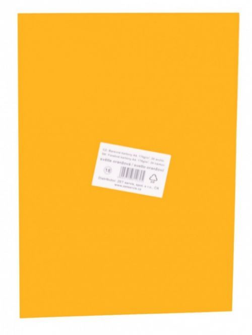 Zet servis Karton A4 170 g/ 20 ks - Kreska - světle oranžová 18