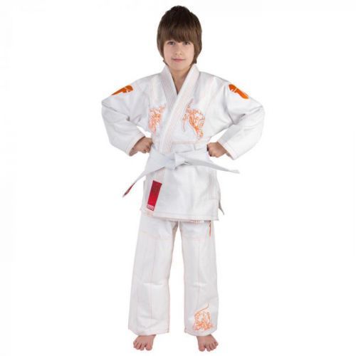 Fighter BJJ Kimono Ryby Dětské bílá A0