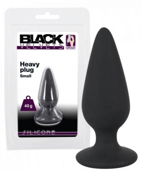 Black Velvet Heavy - 40g Anale Dildo (Black)