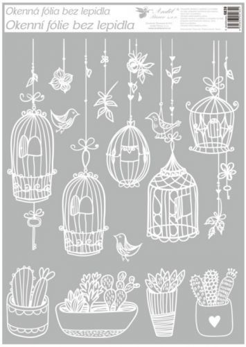 Anděl Okenní fólie - bílá - 42 x 30 cm - 6839