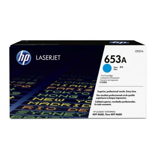 HP originální toner CF321A, cyan, 16500str., HP 653A, HP Color LaserJet Enterprise Flow M680z, M680dn, M680