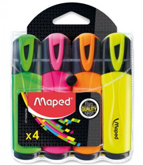 Ostatní Zvýrazňovač Maped Fluo Peps Classic 4 ks 0063/9742547