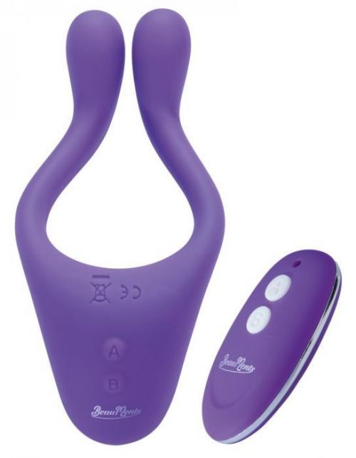 BeauMents Dual 2-Cord, Wireless 3-Pair Pillowbrush (Purple)