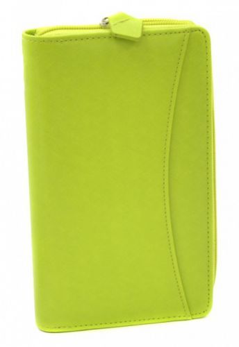 Filofax Diář Filofax Saffiano Compact zip - limetková - 022537