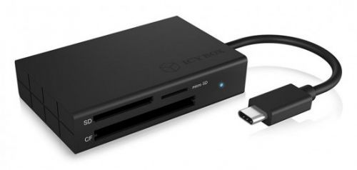 IcyBox External multi card reader USB 3.0 Type-C, CF, SD, microSD, IB-CR401-C3