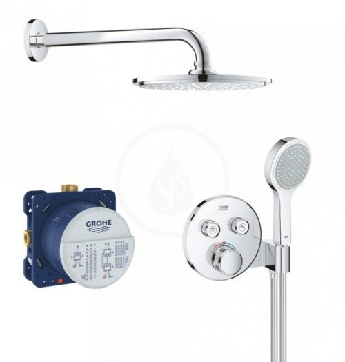 GROHE Grohtherm SmartControl Sprchový set Perfect s podomítkovým termostatem, 210 mm, chrom 34743000