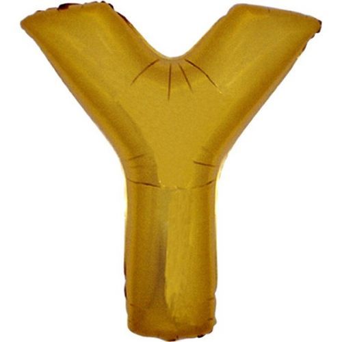 Balónek zlatý písmeno Y 102 cm