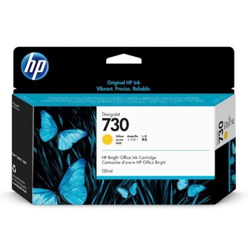 HP originální ink P2V64A, HP 730, yellow, 130ml, HP