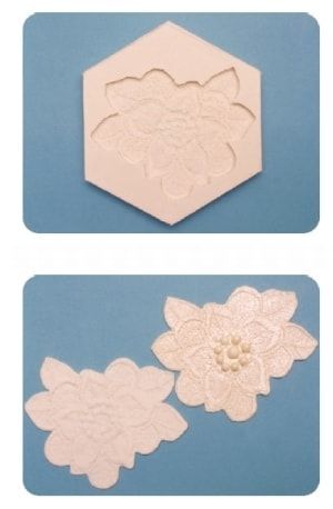 FPC Sugarcraft Silikonová formička Floral Lace Mould (Květinová krajka) (Silikonová formička)