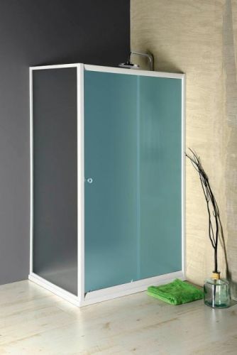 AQUALINE AMADEO boční stěna 800 mm, sklo BRICK BTP80