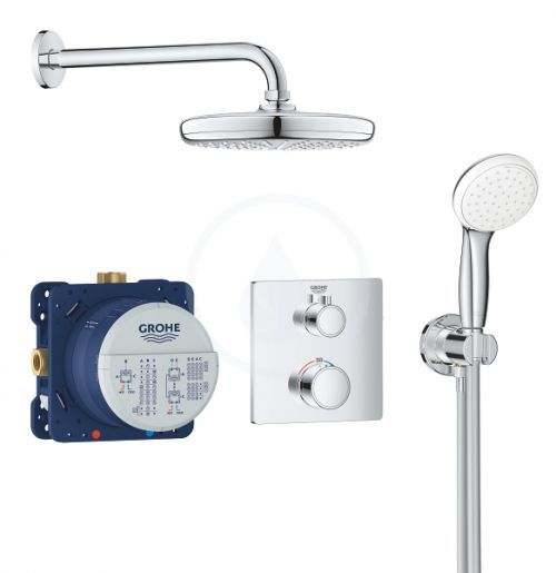 GROHE Grohtherm Sprchový set Tempesta 210 s termostatem pod omítku, chrom 34729000