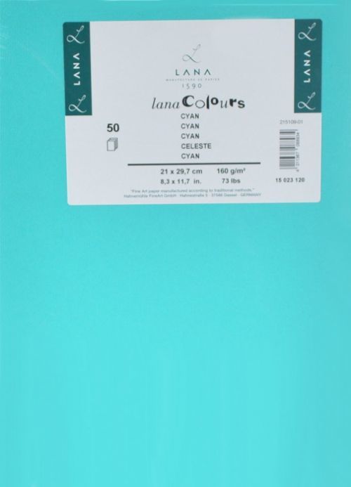 Hahneműhle Lana Colours Paper - Hahnemühle A4 - kyanidový 160g/m2