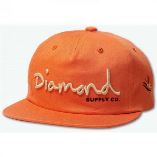 kšiltovka DIAMOND - Og Script Snapback Sp19 Orange (ORG)