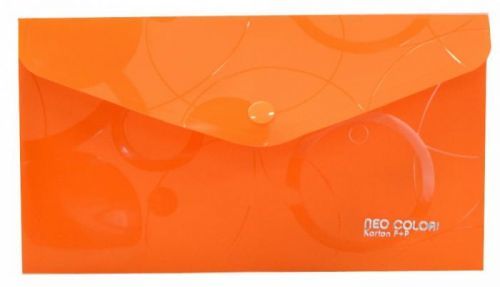 Karton P+P Psaníčko s drukem DL - Neo Colori - oranžová - 2-455