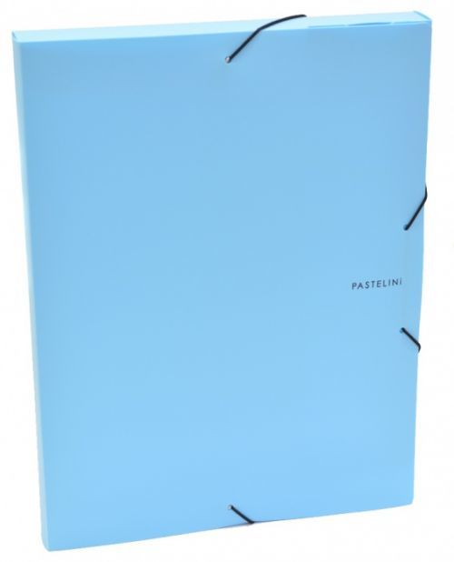 Karton P+P Krabice PP s gumou A4 - Pastelini - modrá - 2-575