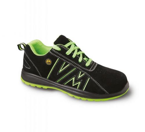 VM Footwear VM TOKIO S1 ESD Polobotky černá/zelená 39