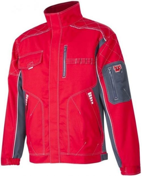 Montérková blůza VISION - Červená / šedá | 52