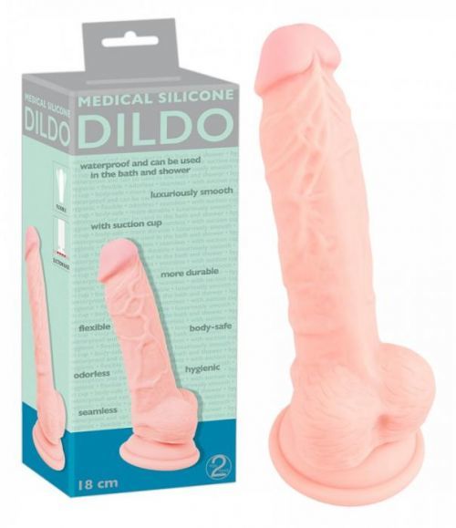 Medical Silicone Dildo (18cm)