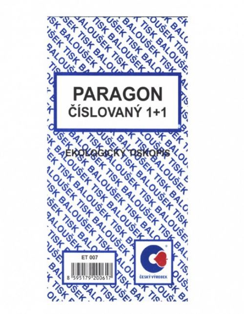 Baloušek Paragon číslovaný ET 007