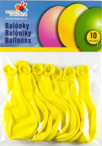 Smart Ballons Balónky G90 - žluté, 10 ks PG90-1002