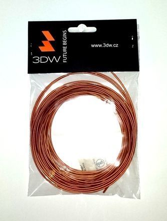3DW - ABS filament 1,75mm měděná,10m, tisk 200-230°C, D11612