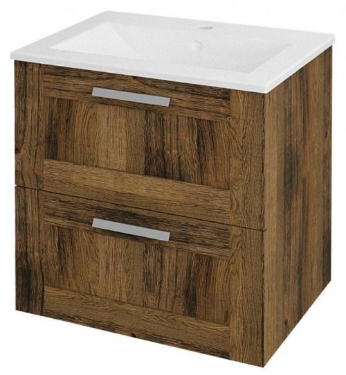 SAPHO AMIA umyvadlová skříňka 59x60x45cm, dub Collingwood AM061