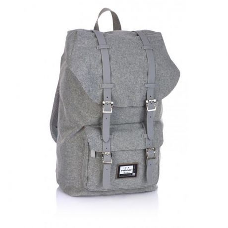 ASTRA - Studentský batoh Head 3 HD-276, šedý s šedými přezkami Miss Sixty