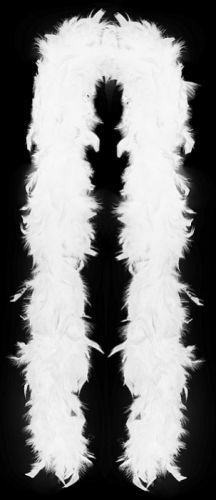 Ostatní Boa - bílé s peřím 2 m - 220256