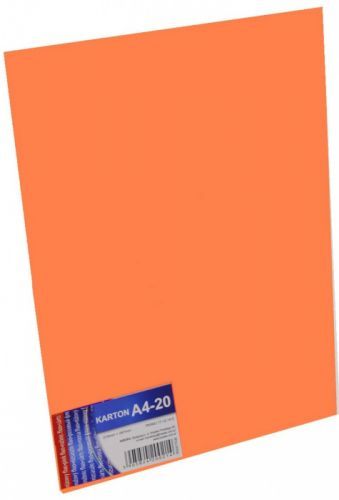 Zet servis Karton A4 170 g/ 20 ks - oranžový - 19