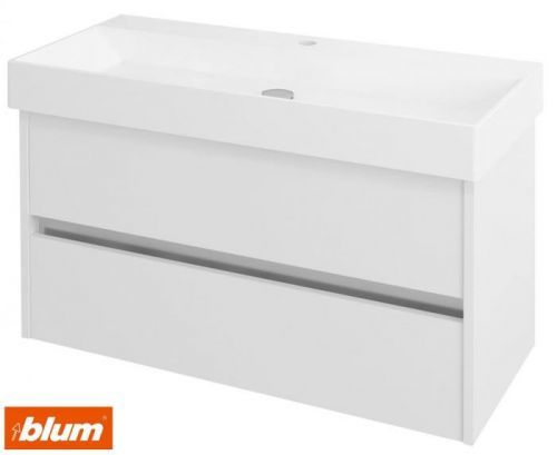 SAPHO NIRONA umyvadlová skříňka 95x51,5x43 cm, bílá NR100