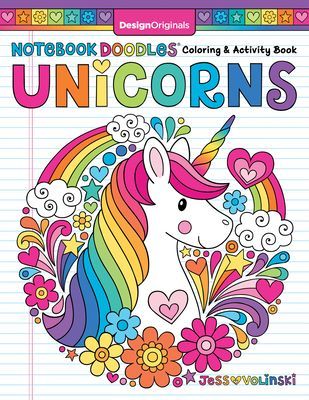 Notebook Doodles Unicorns (Volinski Jess)(Paperback / softback)