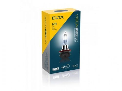 ELTA H11 VisionPro plus 150procent 55W 12V PGJ19-2 sada 2ks