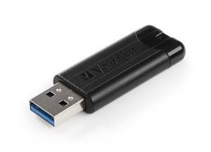 128GB USB Flash 3.0 PinStripe černý Verbatim P-blist