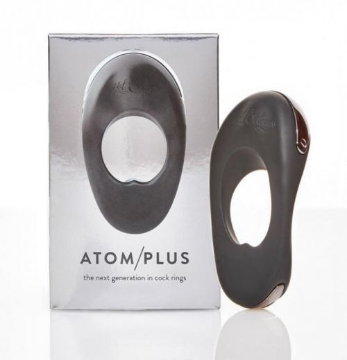 Atom Plus - Cordless, Double-Motorized Penis Ring (Black)