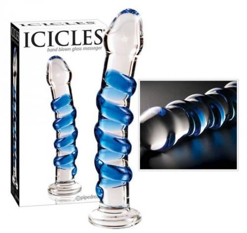 Pipedream Icicles - dildo skleněné spirálovité