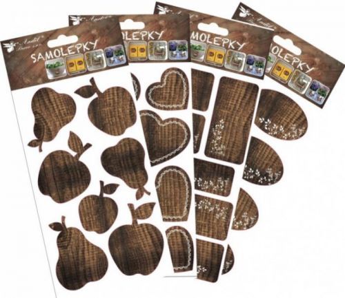 Anděl Samolepka na kořenky - imitace dřeva 1161