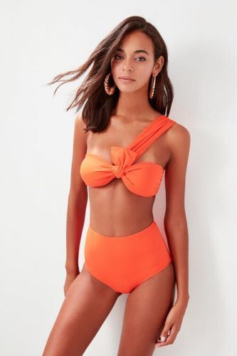 Trendyol Orange high waist Bikini bottom