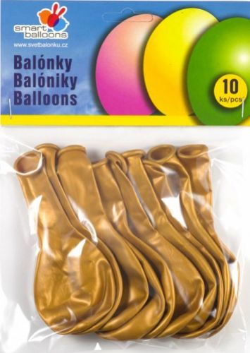 Smart Ballons Balónky PGS 110 - zlaté - 10 ks PGM90 38