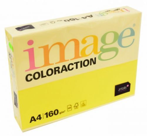 Antalis Kancelářský papír Image Coloraction A4 - 160g/m2, sytě žlutá - 250 archů