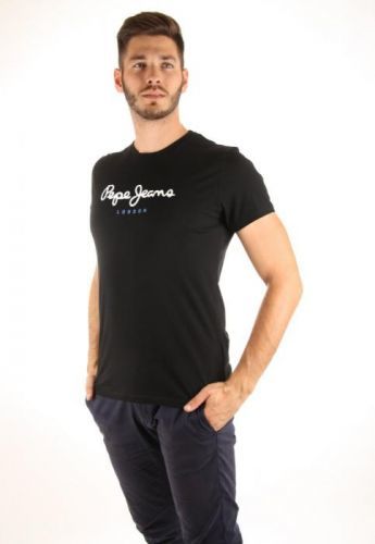 Pepe Jeans pánské černé tričko Eggo