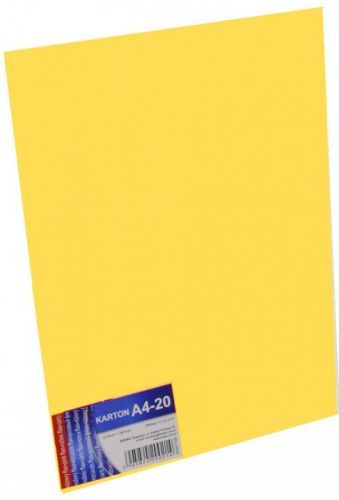 Zet servis Karton A4 170 g/ 20 ks - tmavě žlutý - 5