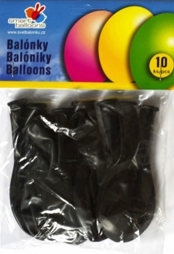 Smart Ballons Balónky G90 - černé, 10 ks PG90-1014